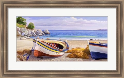 Framed Pomeriggio Mediterraneo I Print