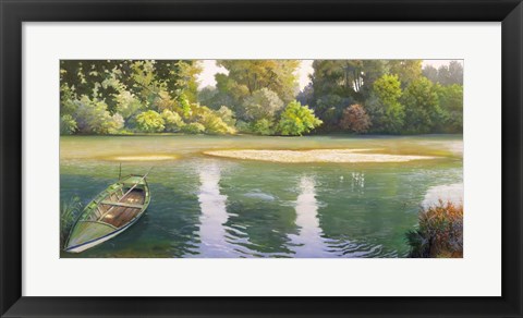 Framed Ansa sul Fiume Print