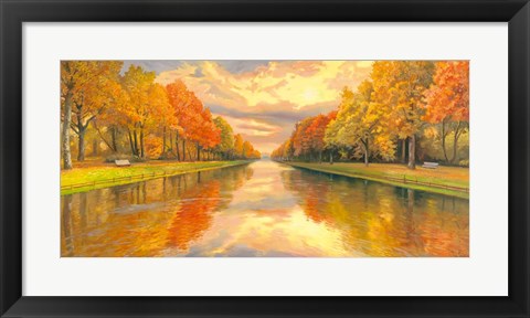 Framed Boulevard sull Acqua Print