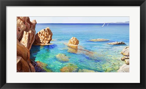 Framed Cala del Vento Print