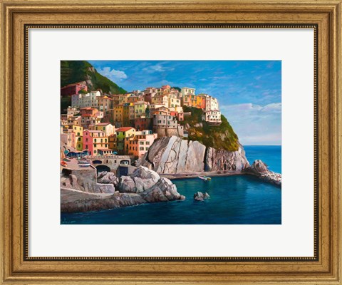 Framed Manarola (Le Cinque Terre) Print