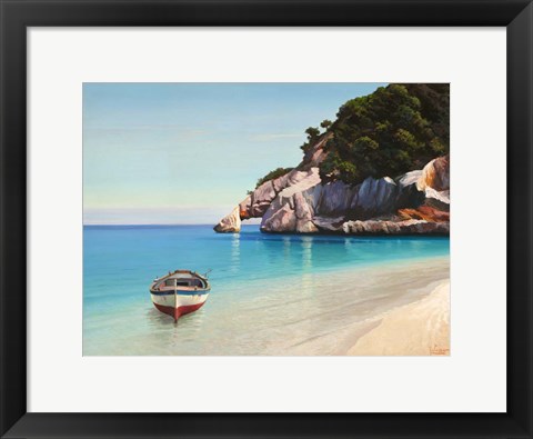 Framed Baia Mediterranea Print