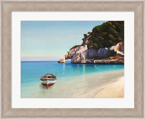 Framed Baia Mediterranea Print