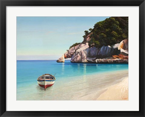 Framed Baia Mediterranea Print