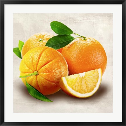 Framed Oranges Print