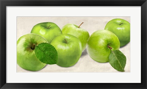 Framed Green Apples Print