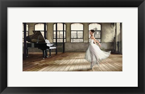 Framed Dim Light Ballerina Print