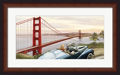 Framed Golden Gate View Print