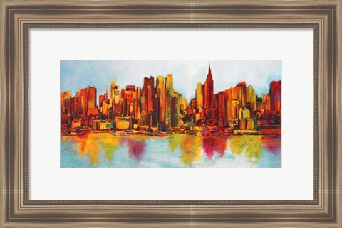 Framed New York Abskyline Print