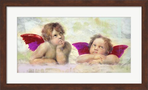 Framed Raphael&#39;s Putti 2.0 Print