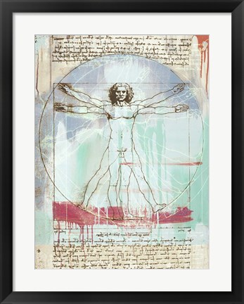 Framed Vitruvian Man 2.0 Print