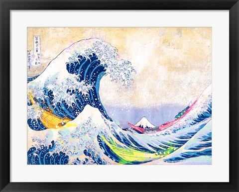 Framed Hokusai&#39;s Wave 2.0 Print