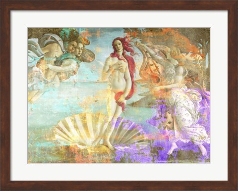 Framed Botticelli&#39;s Venus 2.0 Print