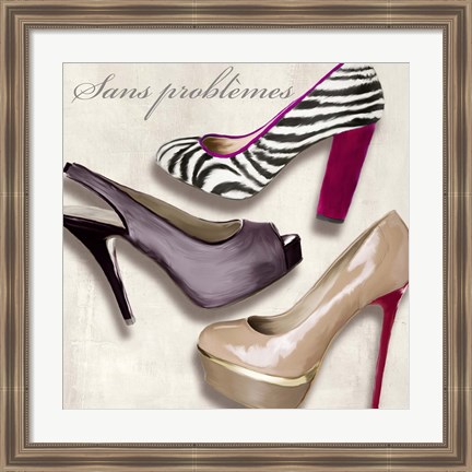 Framed Sans Problemes Print