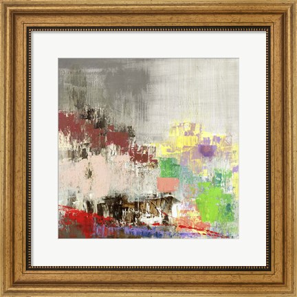 Framed Colored City Print