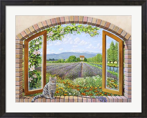 Framed Finestra in Provenza Print