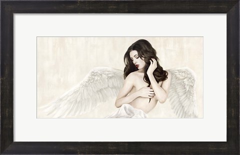 Framed Inspiring Angel (Detail) Print