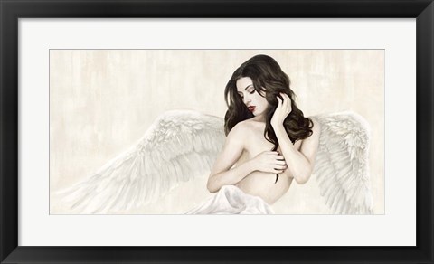 Framed Inspiring Angel (Detail) Print