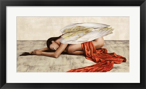 Framed Reclined Angel (Detail) Print