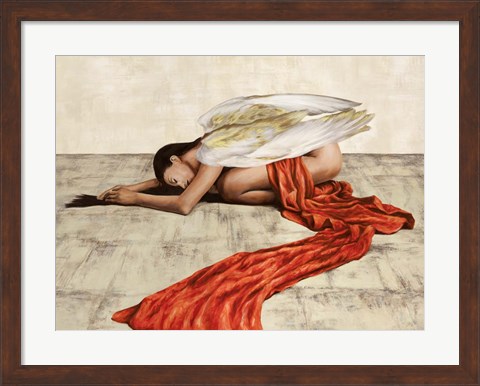 Framed Reclined Angel Print