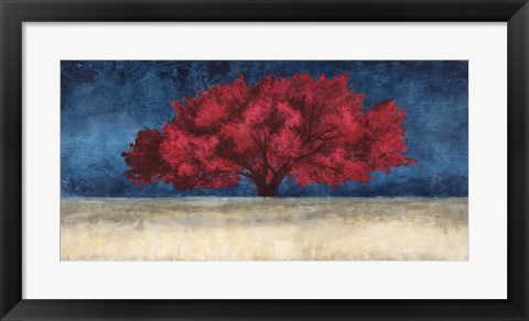 Framed Red Tree Print