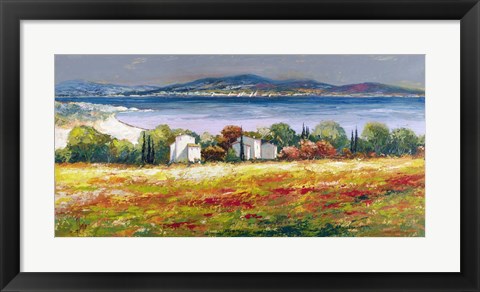 Framed Borgo Mediterraneo Print