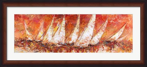 Framed Regata al Tramonto Print