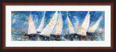 Framed Regata Verso Sera Print