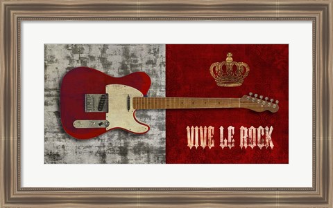 Framed Vive le Rock Print