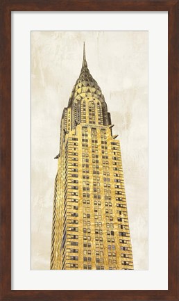 Framed Gilded Skyscraper I Print