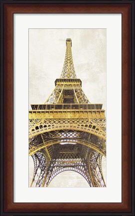 Framed Gilded Eiffel Tower Print