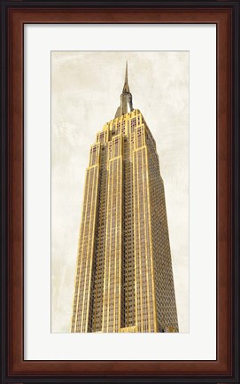 Framed Gilded Skyscraper II Print