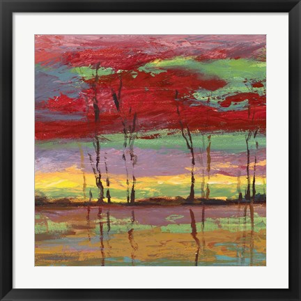 Framed Tramonto sul Bosco II Print