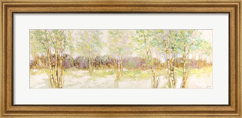 Framed Bosco di Betulle I Print