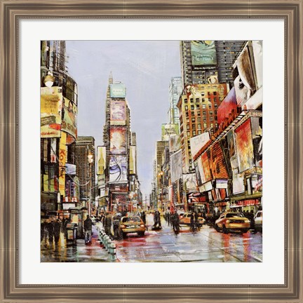 Framed Times Square Jam Print