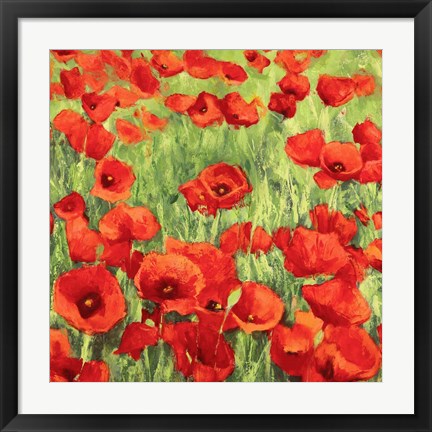 Framed Poppies Print