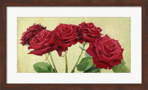 Framed Rose Rosse Print