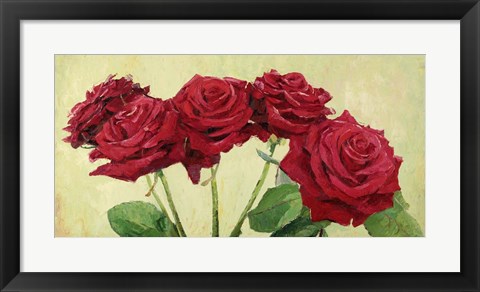 Framed Rose Rosse Print