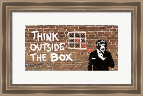 Framed Think Outside of the Box Print