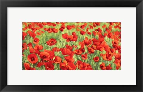 Framed Poppy Field Print