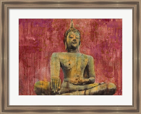 Framed Golden Buddha Print