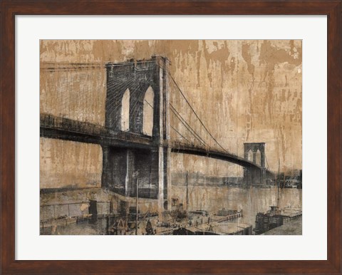 Framed Brooklyn Bridge 2 Print