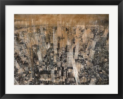 Framed NYC Aerial 4 Print