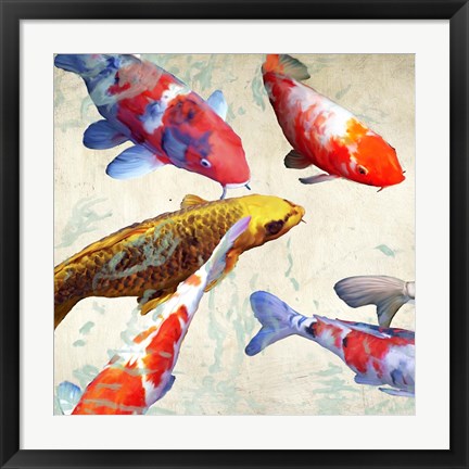 Framed Koi I Print