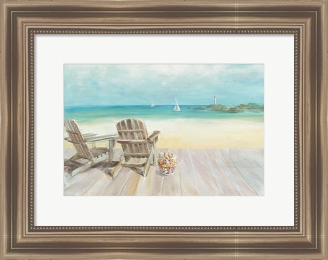 Framed Seaside Morning no Window Print