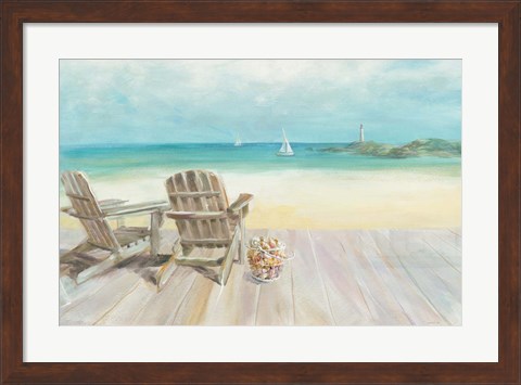 Framed Seaside Morning no Window Print