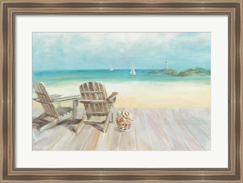 Framed Seaside Morning no Window Print