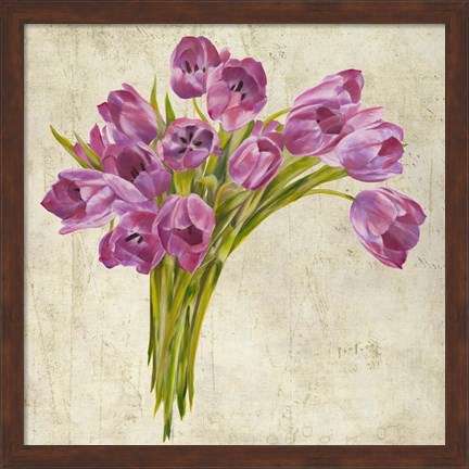 Framed Bouquet de Tulipes Print