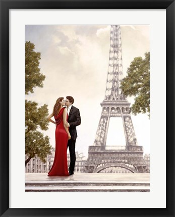 Framed Romance in Paris I Print