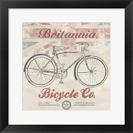 Framed UK Bikes Print